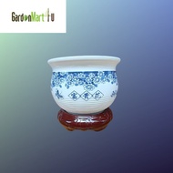 <GardenMart4U> Chinese Style Rich Flower Home Decorative Ceramic Pot Pasu Bunga Seramik 中式富贵花家中装饰陶瓷花