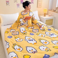 Quilt Blanket Gospel Cover Winter Wearable Hug Blanket Office Multifunctional Fleece Lazy Casual Mil