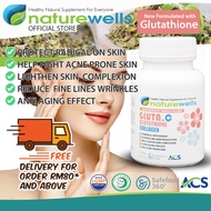 NEW!! Naturewells Gluta.C Glutathione Collagen VERISOL® Bioactive Collagen Peptides Supplement 90’s 