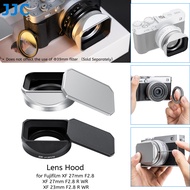 JJC Square Metal Lens Hood for Fujifilm XF 23mm F2.8 R WR & XF 27mm F2.8 R WR & XF 27mm F2.8 Lens Wi