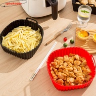 SPIRAKOGEO Oven Liner, for 4-7 QT Black Red Silicone Air Fryer Liners, Air Fryer Accessories with Ha