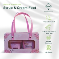 SO'LAVA 2 IN 1 Pinkish Foot Scrub & Cream For Soft & Smooth Feet 340g