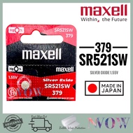 Maxell SR521SW 379 Silver Oxide Battery JAPAN