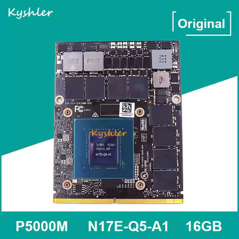 Original P5000 P5000M MXM 16GB GDDR5 N17E-Q5-A1 Video Graphics Card for Lenovo P71 HP ZBook 17 G3 G4