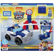 【SG Stock】Mega Bloks PAW Patrol Chase's City Police Cruiser Building Toys for Toddlers (31 Pieces)