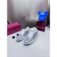 Gucci Screened Dirty Shoes - Denim Casual Sneakers, Small Sizes for Men & Women