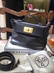 Hermes mini2424黑金touch拼蜥蜴皮