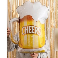 36" Beer mug foil balloon