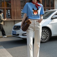 Áo thun cotton nữ in hình siêu xinh TOHO STORE phom Basic dễ thương