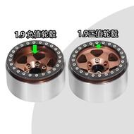4pcs 56mm 1.9" Beadlock Wheel Rim 12mm Hex Negative Offset -11mm for 1/10 1/12 TRX4 TRX6 Axial SCX10