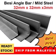 ANGLE BAR Mild Steel Size 1 2/8" x 1 2/8" Tickness 3mm(Besi)Angle Bar Angle Tube