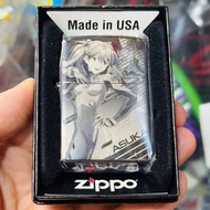 Zippo Lighter Evangelion Shikinami Asuka Langley Made in USA 新世紀福音戰士 惣流・明日香 紀念版 蝕刻雷射 黑鈦 美國製 打火機