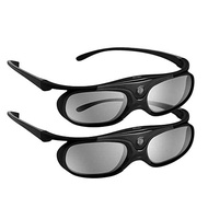 DLP 3D Glasses, 144Hz Rechargeable 3D Active Shutter Glasses for All DLP-Link 3D Projectors, Can't U