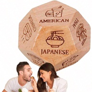 1/2pcs Food Dice For Her Him Couples Gift Ideas Food Decision Dice Games Christmas Birthday Valentin