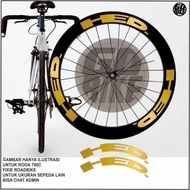 Bicycle rims sticker Bicycle rims sticker hed gold