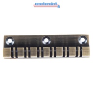 EMOTEPH Electric Guitar Bridge, Bronze Color Metal 12 String Guitar Bridge, Premium Guitar Bridge Re