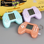 C5GOON Macaron Color Mini Handheld Game Players Tetris Electronic Game Built-in 26 Games Handheld Ga