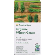 Amazing Grass, Organic Wheat Grass, 15 Individual Packets, 0.28 oz (8 g) Each