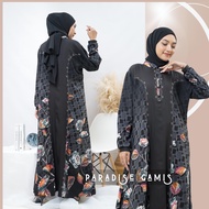 Baju Gamis Wanita Abaya Hitam Turkey Hikmat Jetblack Viscose