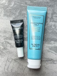 Set of 2件套：Sunday Riley Aquamarine Melt Cleanser 30ml 卸妝潔面乳  + Auto Correct Eye Cream 3ml 眼霜