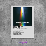 Wooden Poster Decoration Wooden Wall Decoration Wall Decoration Cover Music Album Evolve Imagine Dra