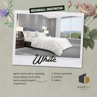 Plain White Bed Sheet Home Made Pillow Frame King Size 180x200 Height 25cm Hotel Bed Sheet