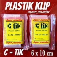 DAPURMAMIKU (Plastic Clip 6 x 10) cetik 6x10 plastic c-tik plastic medicine clip