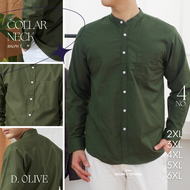 (ไซส์ 2XL-6XL) เสื้อเชิ้ตคอจีน แขนยาว ไซส์ใหญ่ อก 47-59 นิ้ว CHOW LONG PLUS - RALPH T OFFICIAL เสื้อ