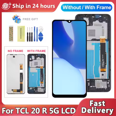 20 R 5G Screen Replacement, For TCL 20R 5G T767H LCD Display Touch Screen Digitizer Assembly Replace