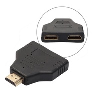Gold HDMI Male to Dual HD Twin Female Y Splitter Adapter For HDMI