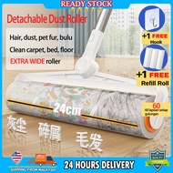 Dust roller Detachable Long Pole Sticky Lint Roller roller stick dust ikea roller Hair Pet Fur Remov