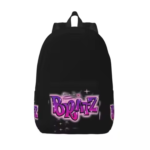 Bratz Pink Backpack Y2k Dolls Kawaii Outdoor Backpacks Male Style School Bags Custom Lightweight Ruc