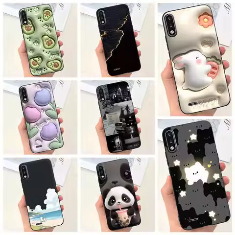 For LG K22 2020 Phone Case Back Cover Stylish Pattern Soft Liquid Silicone TPU Coque Fundas LGK22 K 