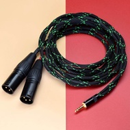 Yamaha HS5 HS7 HS8S HS7i HS8i Monitor Speaker Connection Cable 3.5 to Dual Cannon Audio Line Profess