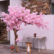 Indoor Decorative Large Artificial Cherry Blossom Tree Handmade Fake Silk Flower for Wedding Decora