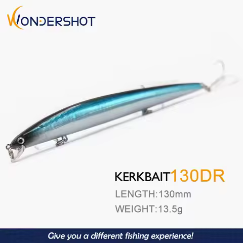Wondershot A03 130mm 13.5g Jerkbait Minnow Wobblers Floating lure long cast minnow Hard Lure Fishing