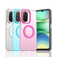 Translucent Phone Case For Xiaomi Poco C71 Case For Poco C71 Magnetic Adsorption Wireless Charge Bac