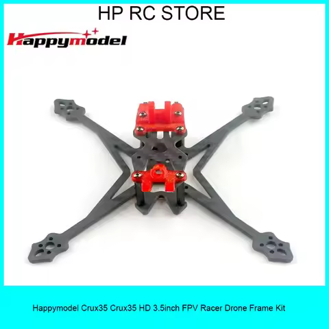 HappyModel Crux35 3.5inch FPV Racer Drone Carbon Fiber Frame Kit - High-Strength RC Quadcopter Parts