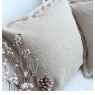 Natural Linen Cotton Pillowcase 40X40cm, 45x45cm, 50X50cm, 55X55cm, 60X60CM Thick Core-Free Cushion Cushion Cushion Cushion Cover
