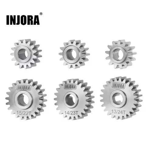 INJORA Stainless Steel Portal Gears Set for 1/18 RC Crawler Redcat Ascent-18 Upgrade