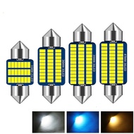 2pcs C5W C10W Car LED Dome Light 31mm 36mm 39mm 41 12V White Ice Blue Bulbs For Cars License Plate I