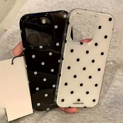 Fashion Ins Black White Spots Phone Case for vivo Y31 Y04 Y28 Y29 Y39 Y03 Y17s Y100 Y78 Y36 Y02s Y16