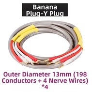 Choseal | High-End Y-Shape Banana Plug Audio Connection Cable