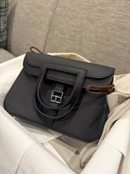 Hermes Mini Halzan Swift Black PHW