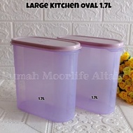 Oval Kitchen Container size 500ml, 1.1L and 1.7L Original Moorlife for color details and sizes can c