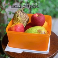 COOL STORAGE BOX 2.5L SQUARE BLING BLING, STORAGE FRUITS AND VEGETABLES, FRESH FOOD