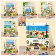 Sawg-frame-32*40/40*50cm/50-60cm-Outdoor Frame-color by number painting - digitized painting-color b