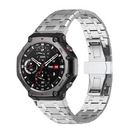 Stainless Steel Watchband for Amazfit T-REX 3 Smart Watch Luxury Metal Strap for Huami Amazfit T-REX