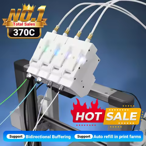 Latest BMCU 370C AMS Lite Auto Refill Farm Unit 4 Channels with Bidirectional Buffering Sensor for B