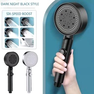 Supercharged Shower Head Shower Head Set Black/Silver Home Bathroom Color With Bracket Bath Shower Head Handheld B4T0